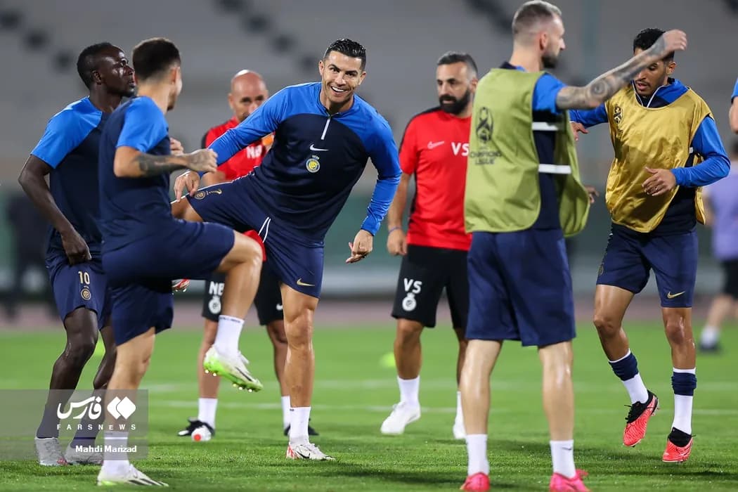 Cristiano Ronaldo training with Al Nassr