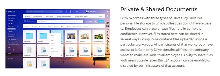 Bitrix24 File Sharing
