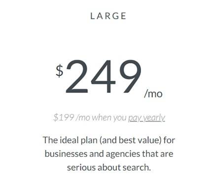 Moz LARGE Pricing