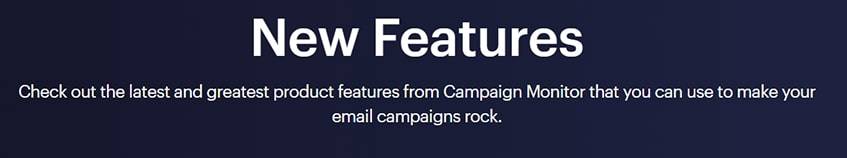 Campaign Monitor Features in Detail