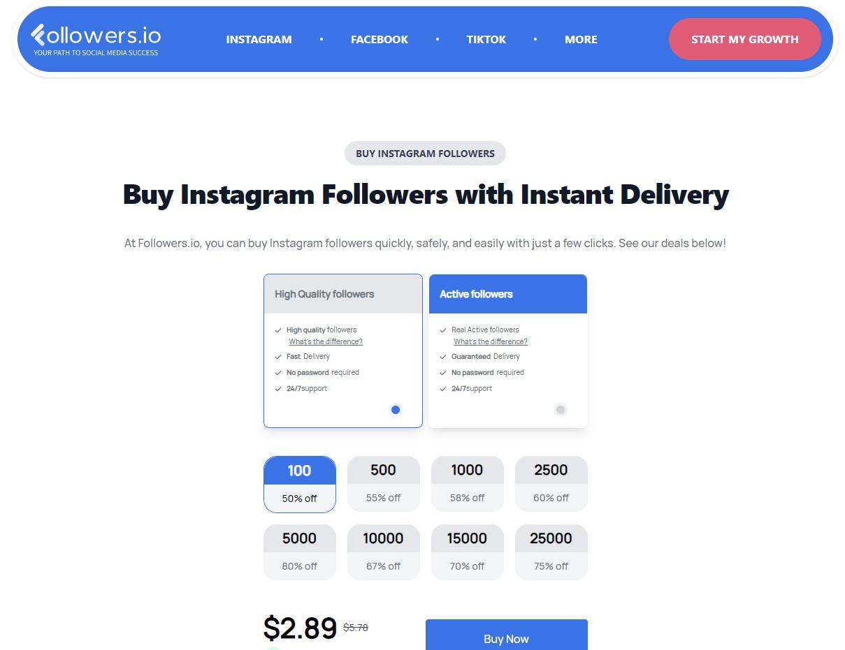 buy instagram from followers.io