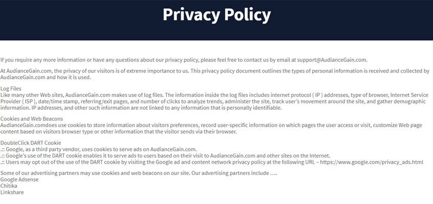 privacy-policy-audiencegain-single-review