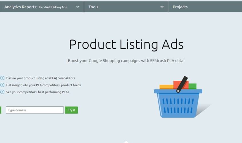 semrush-single-review-Product Listing Ads