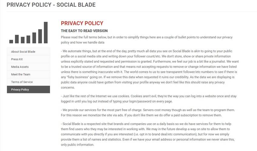 socialblade-singl-review-privacy-policy